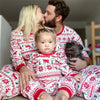 Kids' Red Nordic Reindeer Christmas Pyjamas – image 2