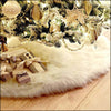 White Plush Christmas Tree Skirt – image 4