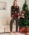 Family Black Santa Print Christmas Pyjamas – image 3