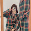 Green Tartan Button-Up Christmas Pyjamas – image 5