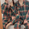 Green Tartan Button-Up Christmas Pyjamas – image 4