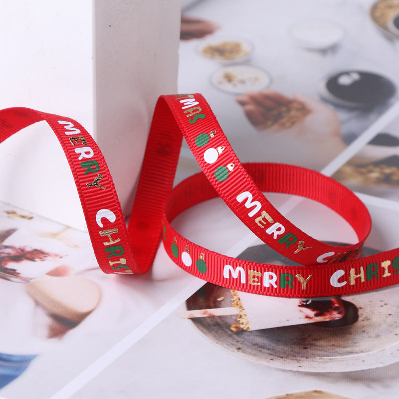 Foil-Print Gift Wrapping Ribbon – image 2