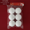 White Snowball Christmas Ornaments, Set of 6 – image 5