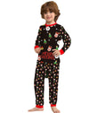 Family Black Christmas Icons Print Pyjamas – image 4
