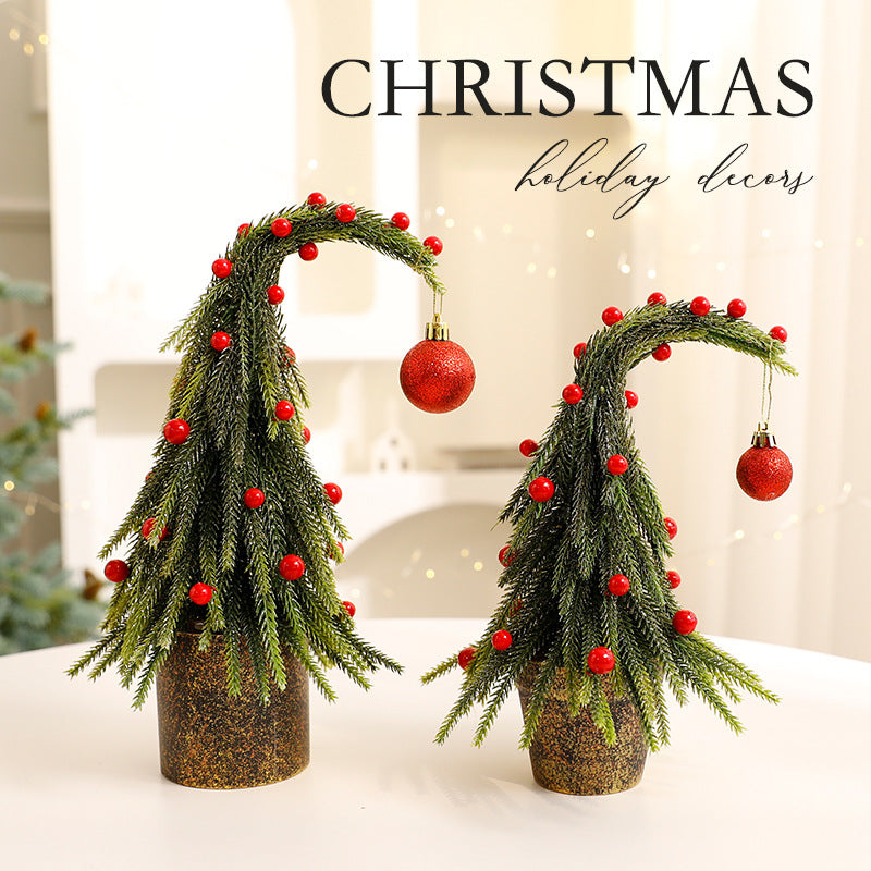 Bent-Top Mini Christmas Tree