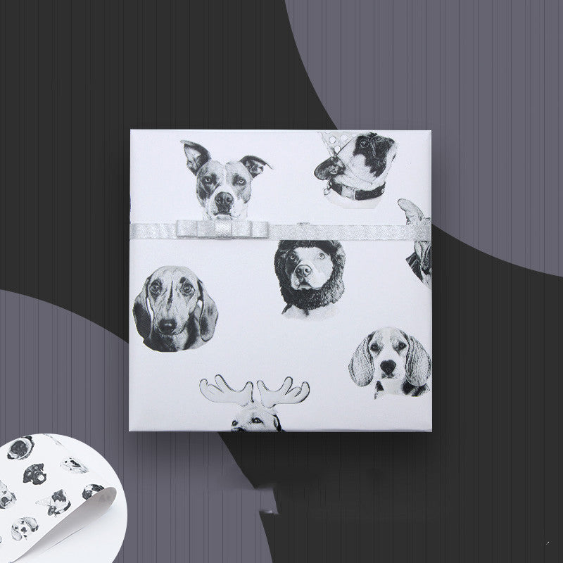 Dog Print Gift Wrapping Paper