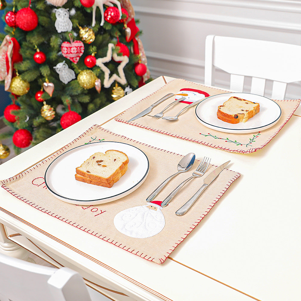 Santa & Snowman Christmas Placemat – image 5