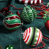 Painted Christmas Hanging Ornament – Bauble Colours – image 2