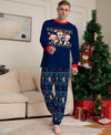 Kids' Navy Reindeer Fair Isle Pyjamas – image 3