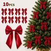 Christmas Bow Ornaments, Set of 10 – image 2