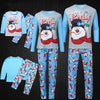 Family Blue Happy Snowman Christmas Pyjamas