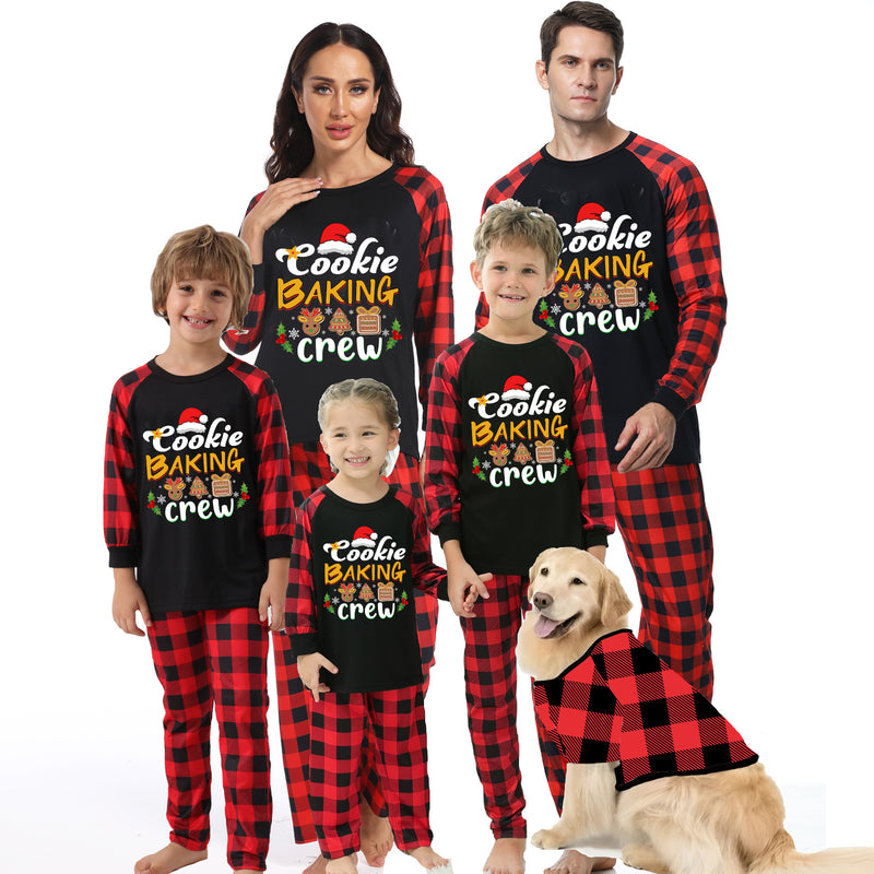 Family Cookie Baking Crew Plaid Pyjamas