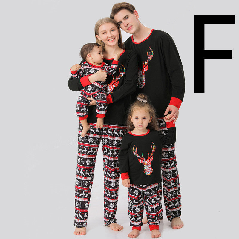 Family Reindeer Raglan & Fair Isle Pyjamas – Style F