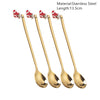 Reindeer Antler Christmas Coffee Spoons – Ornament Style – image 3