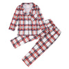 Kids' White & Red Check Christmas Pyjamas – image 4