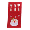 Embroidered Christmas Cutlery Pockets – Santa, Snowman & Reindeer – image 3