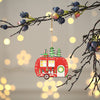 Light-Up Wooden Christmas Pendant, 11 cm – image 2
