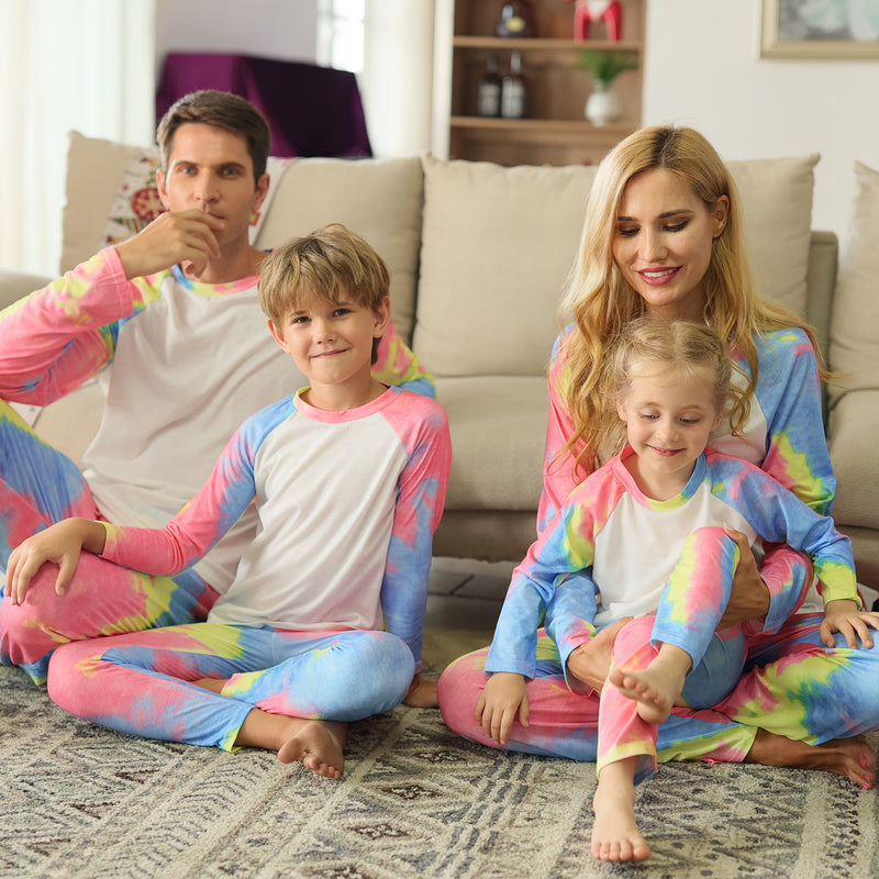 Matching Family Christmas Tie-Dye Pyjamas