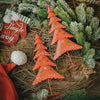 Red Metal Christmas Tree Decoration