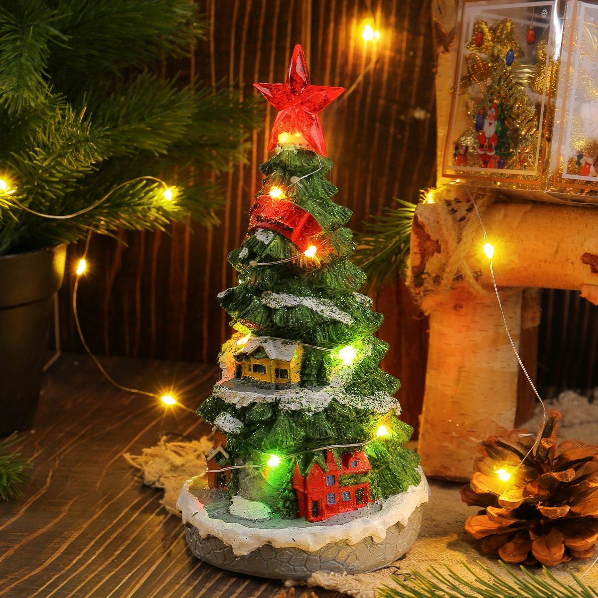 Light-Up Christmas Tree Music Box, 20 cm – image 4