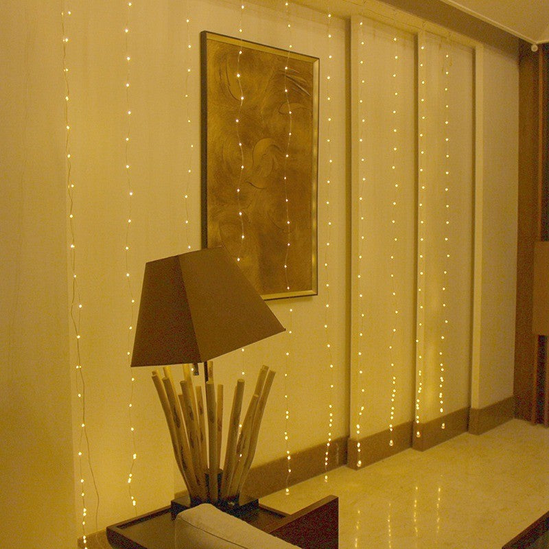 LED Christmas Curtain Lights – Multicolour & Warm White – image 2