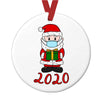 Painted MDF Christmas Tree Pendant – image 3