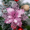 Glitter Christmas Flower, 11 cm – image 2