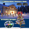 Solar Christmas Tree Garden Stake, 70 cm – image 5