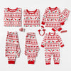 Kids' Red Nordic Reindeer Christmas Pyjamas – image 4