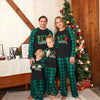 Family Green Tartan Slogan Christmas Pyjamas – image 2