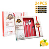 Mirror-Finish Stainless Steel Christmas Cutlery Set – image 3