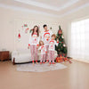 Family White Santa & Snowman Print Pyjamas – image 2