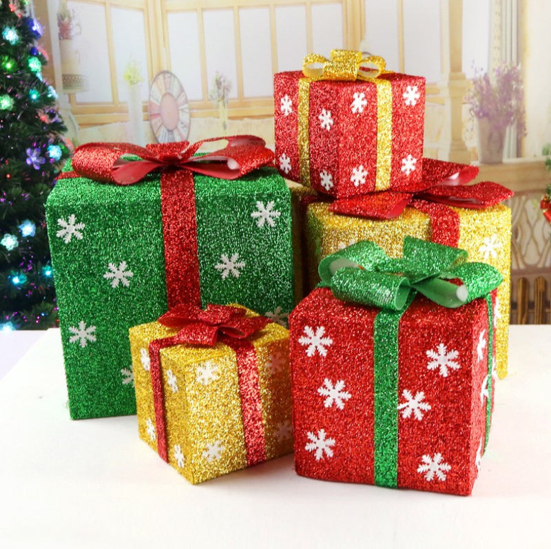Frosted Christmas Display Gift Box