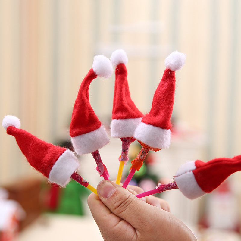 Mini Non-Woven Christmas Hats, 4 × 7 cm