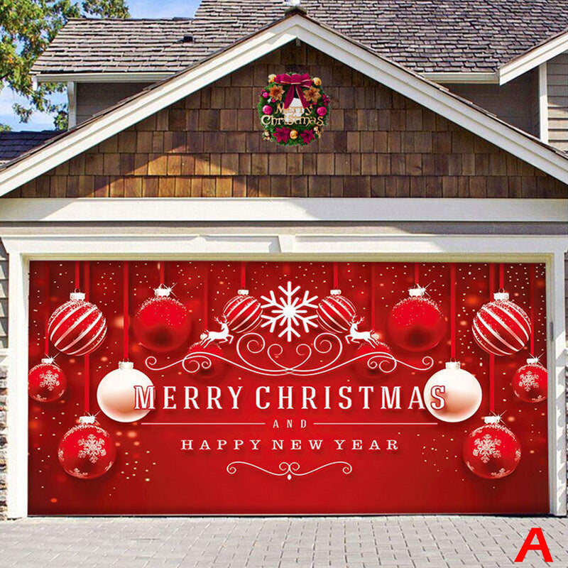 Large Outdoor Christmas Tapestry Banner, 4 × 1.8 m