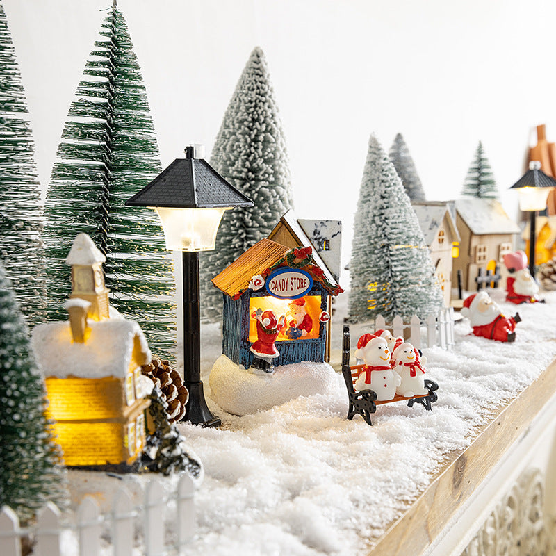Light-Up Christmas Village Decoration Set – image 4