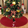 Wine Red Christmas Tree Skirt, 120 cm