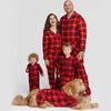 Family Red Tartan Onesie with Dog Outfit