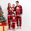 Family Daddy Bear Hooded Buffalo Plaid Pyjamas