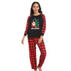 Family Santa & Tree Black Raglan Plaid Pyjamas – image 2
