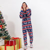 Family Navy Fair Isle Snowflake Christmas Pyjamas – image 4