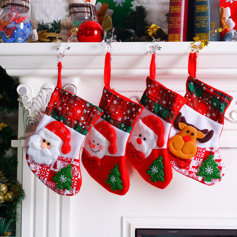 Fabric Christmas Stocking Decoration