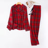 Red Tartan Button-Up Family Christmas Pyjamas