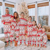 Family Red Nordic Reindeer Christmas Pyjamas
