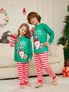 Family Green Santa Merry Christmas Stripe Pyjamas – image 3