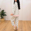 Women's Christmas Tree Print Pyjamas – Green & Pink – image 5