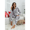 Women's Grey Penguin Hooded Christmas Onesie – image 4