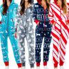Women's Navy Fair Isle Zip-Up Christmas Onesie – image 5