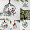 Tin Christmas Pendant, 6 cm