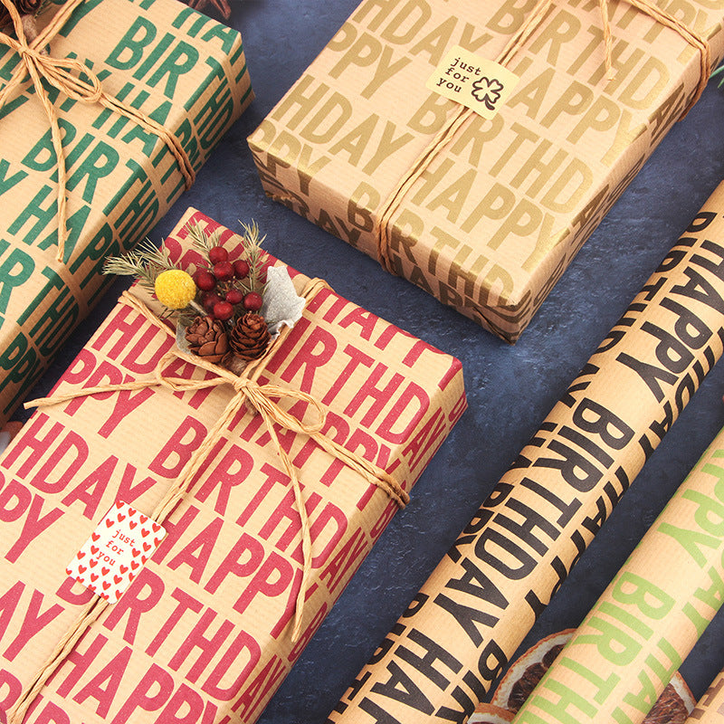 Vintage Kraft Gift Wrap, 50 × 70 cm – image 3